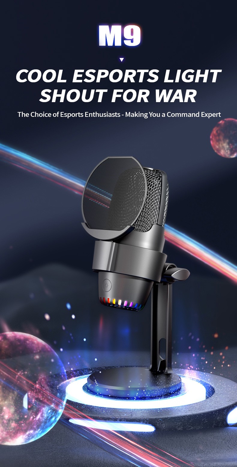 USB/Type-C Cardioid Condenser Microphone with Touch Mute, Noise Reduction, 48kHz Sampling, 16bit Depth – Compatible with Apple, Android, Windows, PS5, Linux
