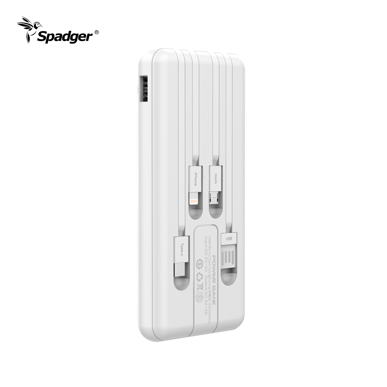 Power Bank 10K With 4 Cables K625