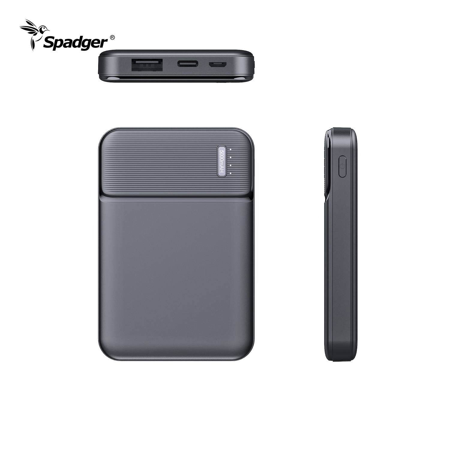 K300 Portable Fast Charge Power Bank 5000mAh Slim Battery Pack for Phone Gifts For Man,Women