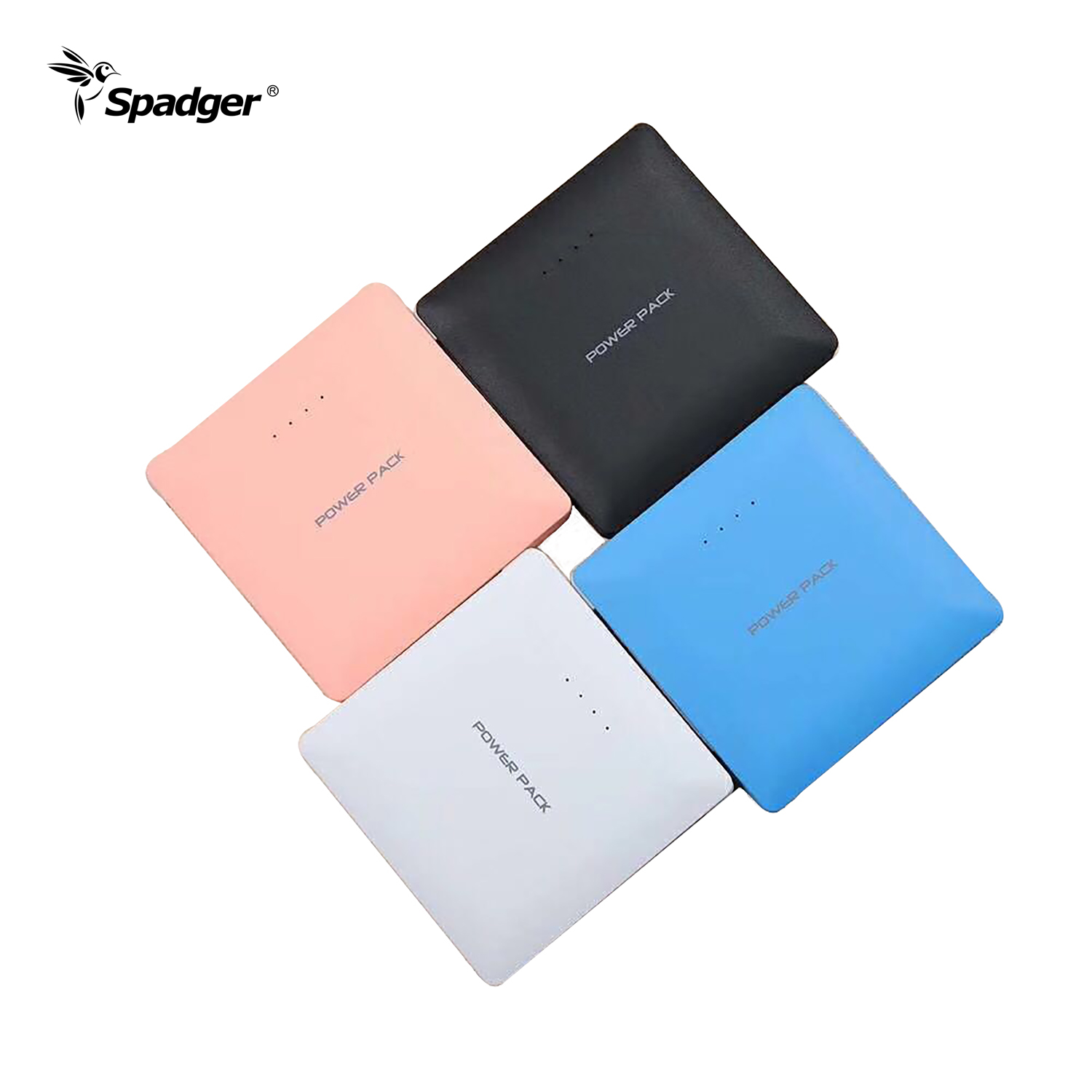 X615 Portable Fast Charge Bulit in 2 cables Power Bank 5000mAh Slim Battery Backup for Phone