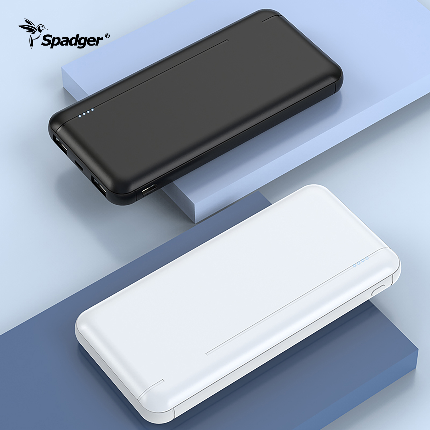 K550 10000mAh/20000mAh Portable Fast Charge Power Bank, Slim High Capacity Battery Backup