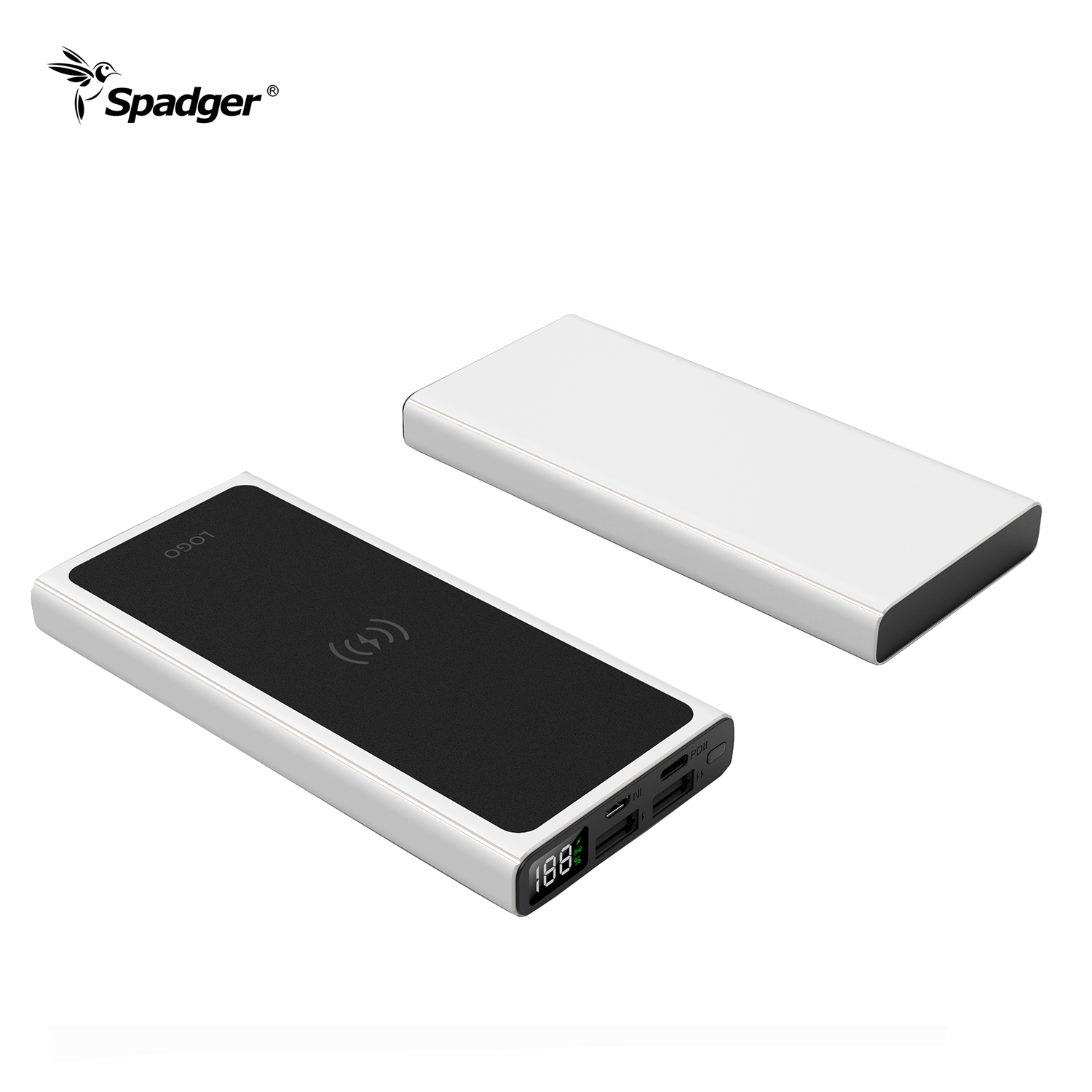 SW400 PD18W 10000mAh Fast Charge With 15W Wireless Power Bank Portable Battery Backup With Digital Display
