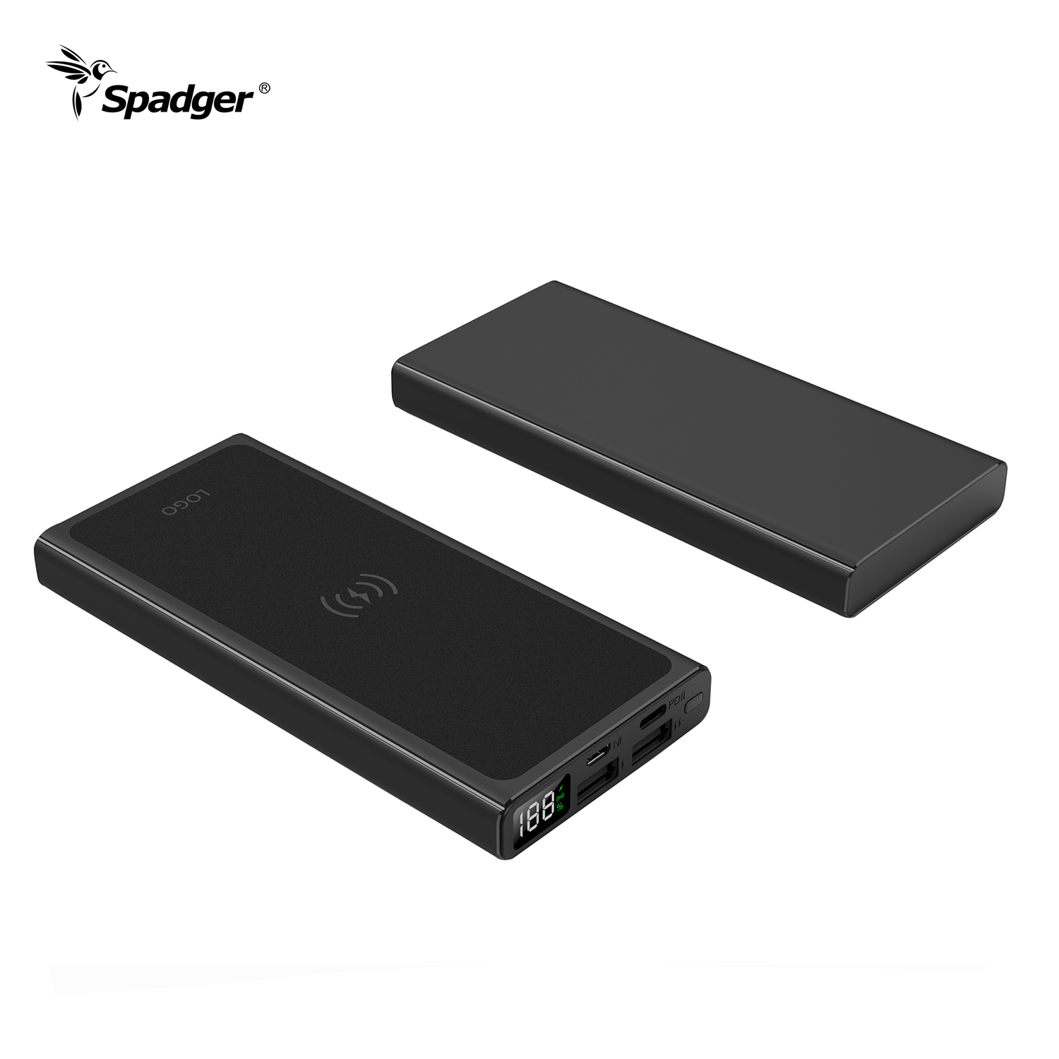 SW400 PD18W 10000mAh Fast Charge With 15W Wireless Power Bank Portable Battery Backup With Digital Display