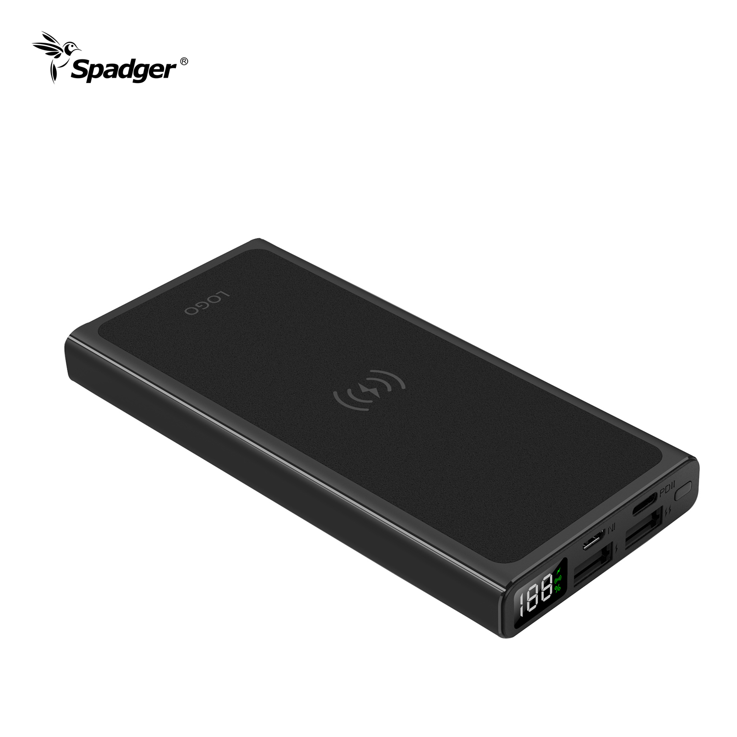SW400 PD18W 10000mAh Fast Charge With 15W Wireless Power Bank Portable Battery Backup With Digital Display