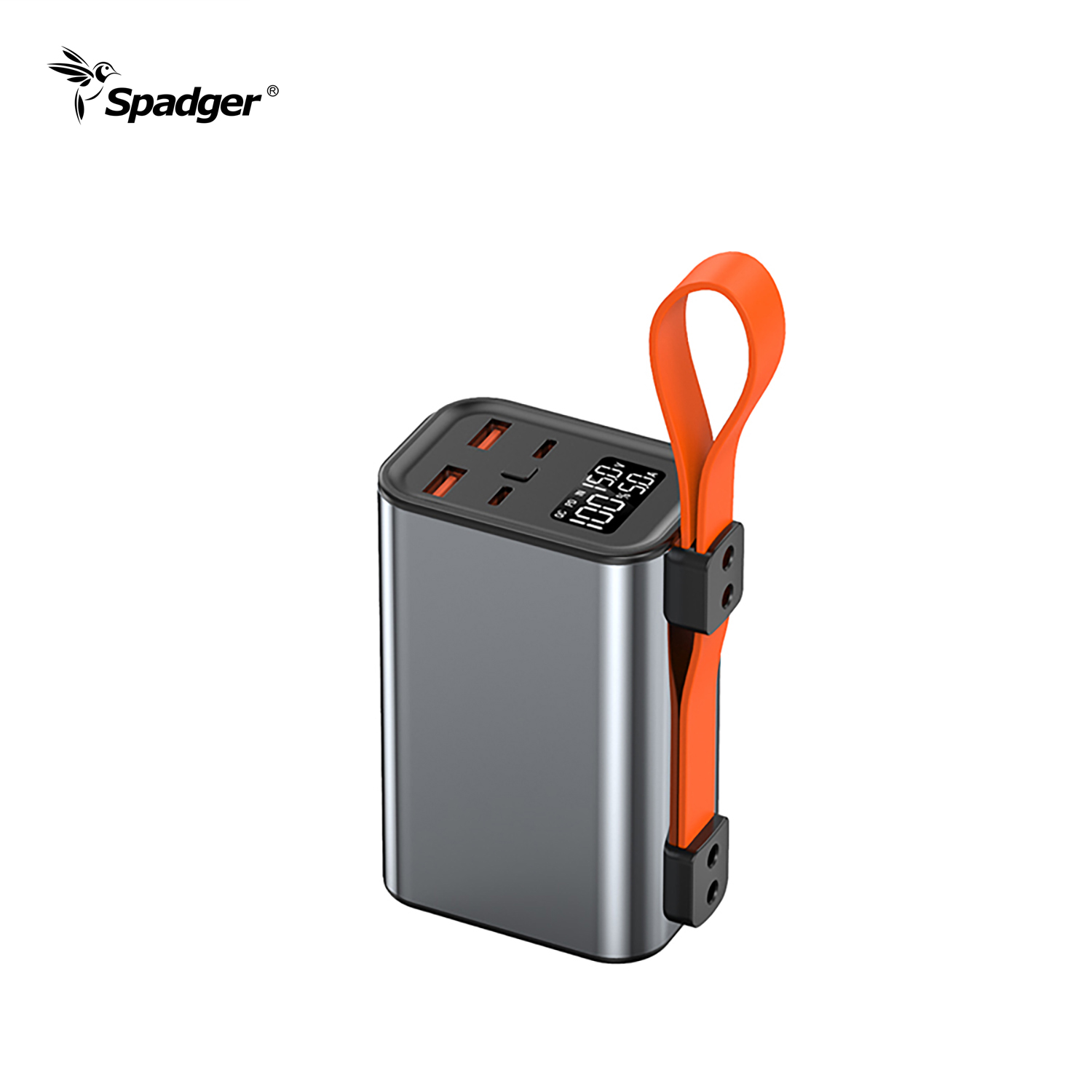 PD fast charging power bank 30000mAh 65W power station Mobile laptop Portable Charger with Flashlight