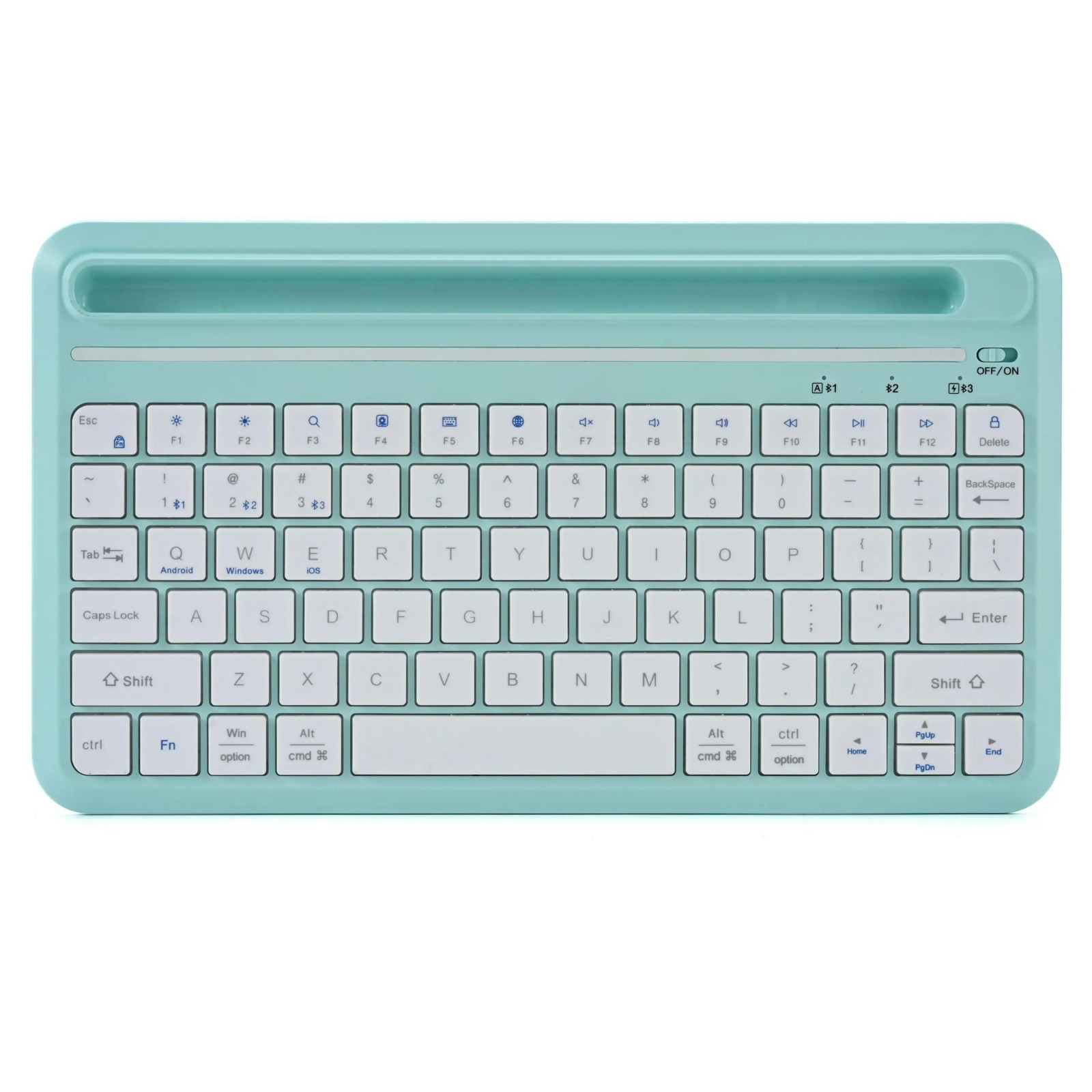78 Keys Wireless Keyboard ,Scissor-feet with Slot, Type-C 1m PVC Cable, ABS Material, 400mAh Battery, Mobile Phone ,SlotMAC/Windows7/8/10 Support