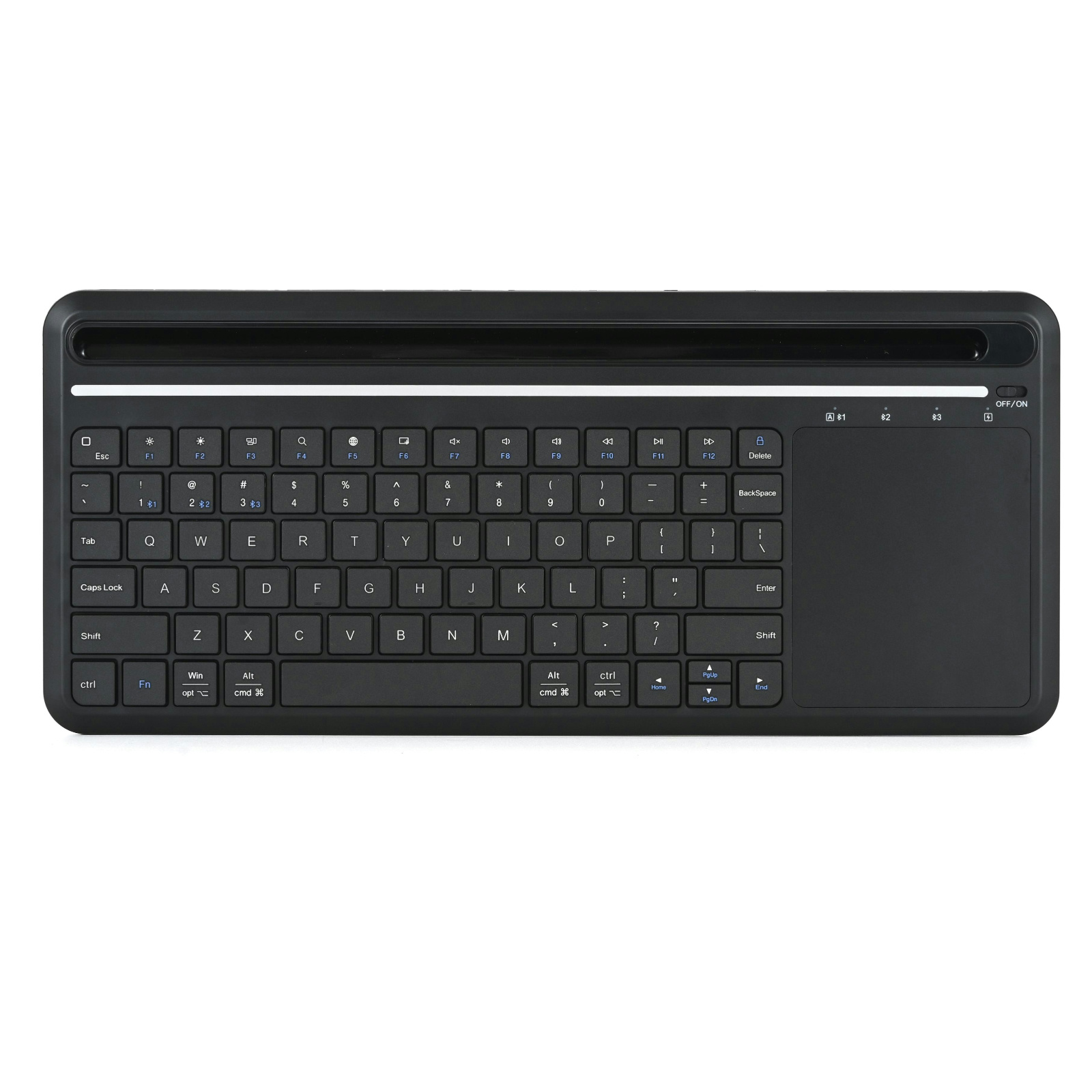 Wireless Silent Membrane Keyboard, 78 Keys, YICHIP Chipset, Dual Mode BT 2.4G, Scissor-feet with Slot, Type-C 1m PVC Cable, ABS Material, MAC/Windows 7/8/10 Support
