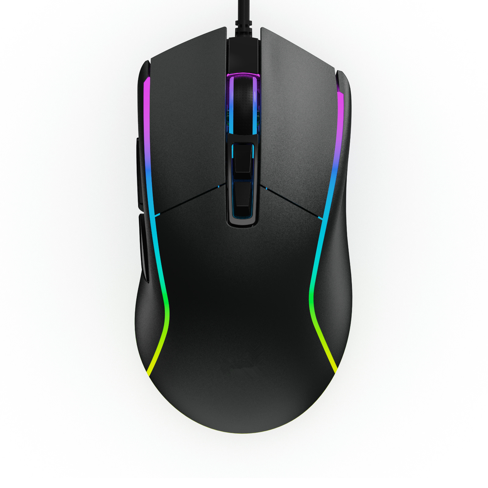 8D Wired RGB Gaming Mouse, 1600-12800 DPI, Rapid-Fire Button, 1.8m USB Cable, 1000Hz Polling Rate, Ergonomic ABS Design with RGB Backlight for PC & Laptop