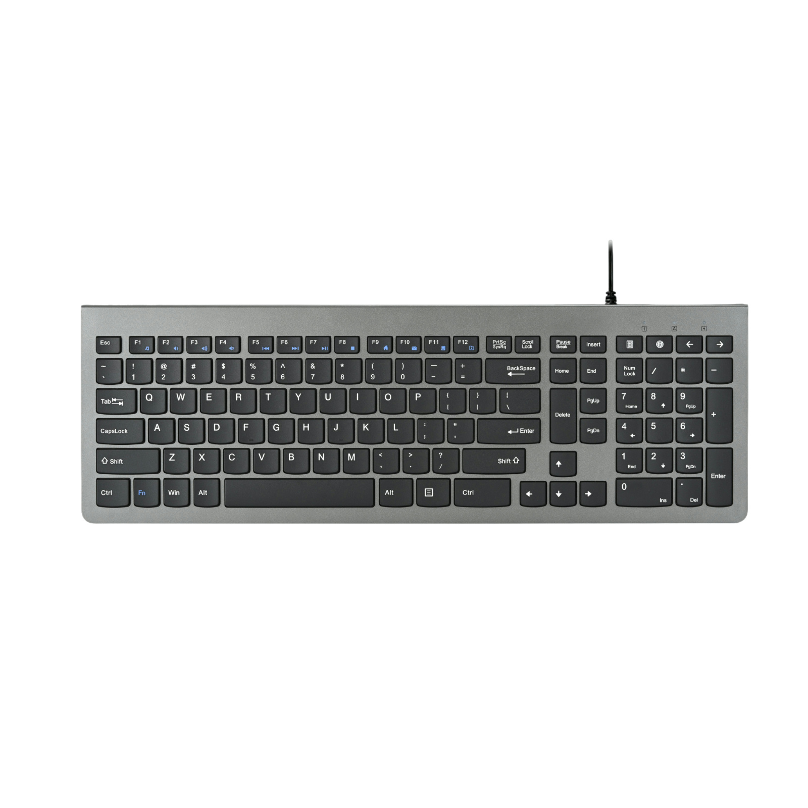 Han Tian Xia  Rechargeable Wireless Keyboard, 108 Keys, 2.4G BT, Slim & Silent Scissor Switch, Type-C Charging, RGB Backlight (Optional), Available in Gray-Black, Silver-White, Black – Perfect for Office & Home Use