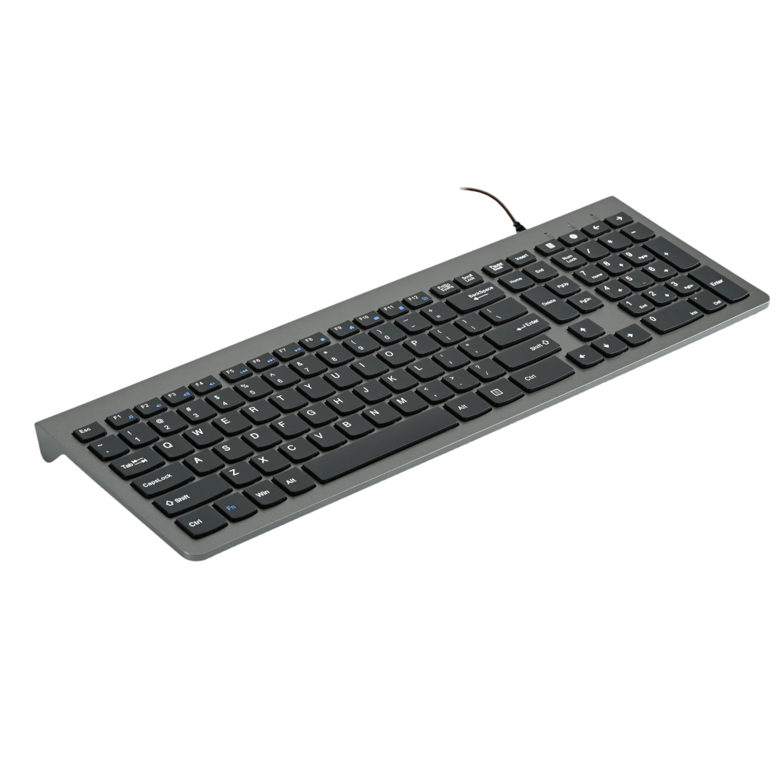 Han Tian Xia  Rechargeable Wireless Keyboard, 108 Keys, 2.4G BT, Slim & Silent Scissor Switch, Type-C Charging, RGB Backlight (Optional), Available in Gray-Black, Silver-White, Black – Perfect for Office & Home Use