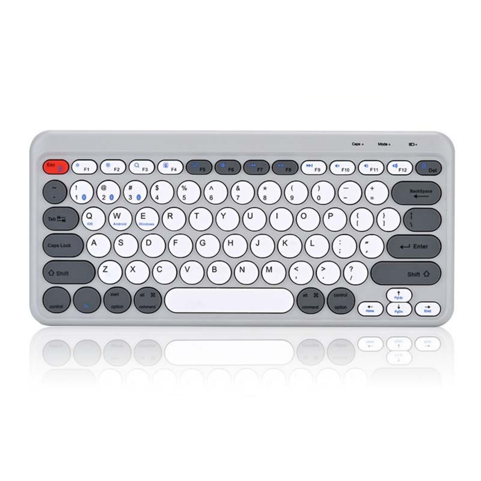 Rechargeable Wireless Keyboard, 87 Keys, BT 2.4G Dual Mode, Thin & Mute, Scissor Feet, Color Combination, Type-C Charger, 3.7V, 30314021.8mm – Han Tianxia