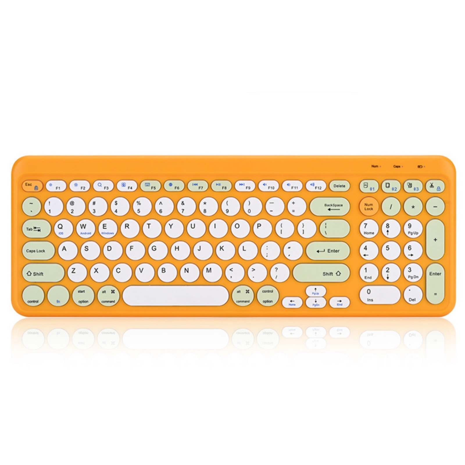K370 Rechargeable Wireless Keyboard, 99 Keys, Dual Mode BT, Thin & Mute Design, Scissor Feet, Color Combination, Type-C Charging, 3.7V, 38514021.8mm – Han Tianxia