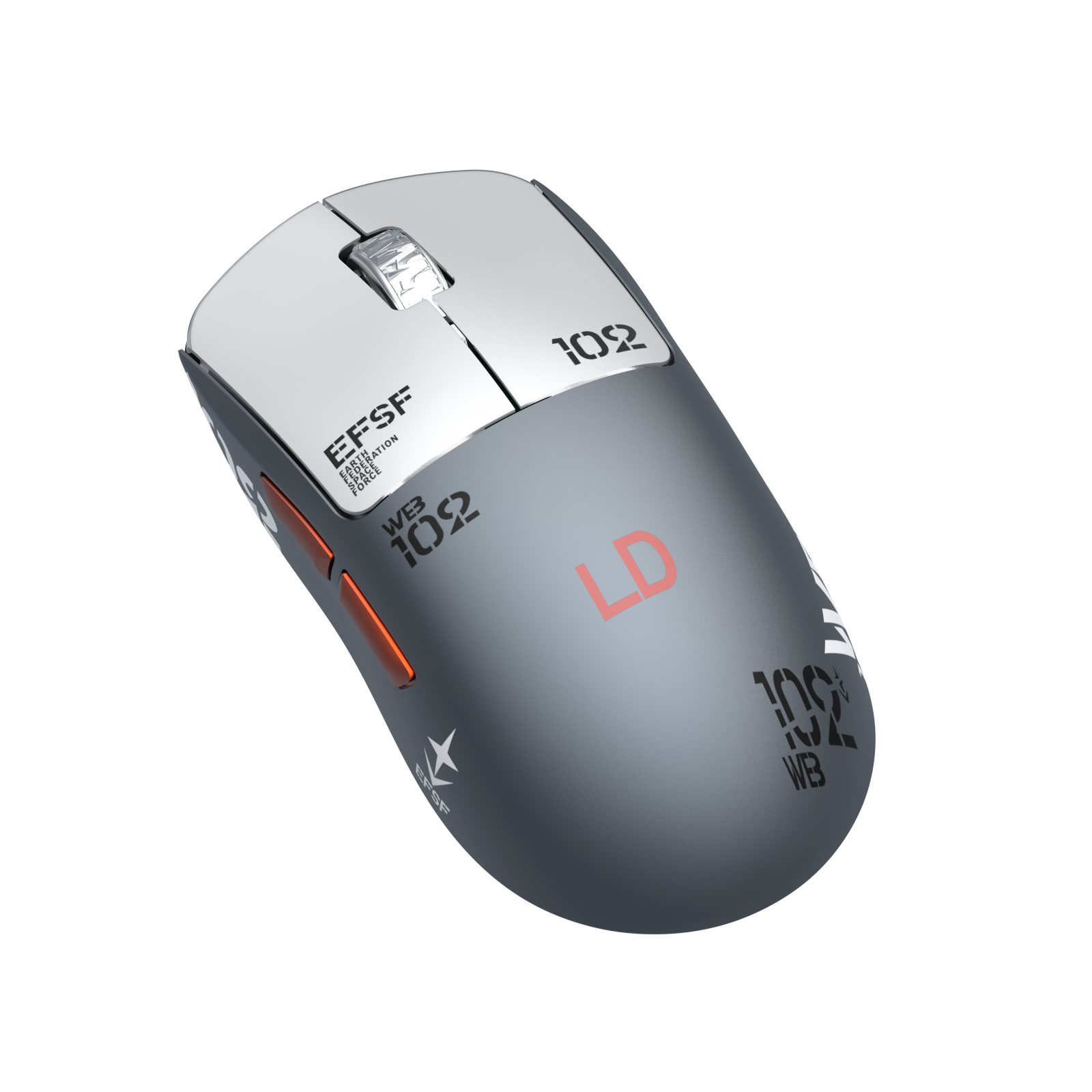 Tri-Mode Lightweight Titanium Alloy Gaming Mouse | Huanyu 80M Micro Switch, 400-26000 DPI, PAW3311 Chip, 5 Keys, 1000Hz Polling Rate, 300mAh Battery, 1.5m Cable