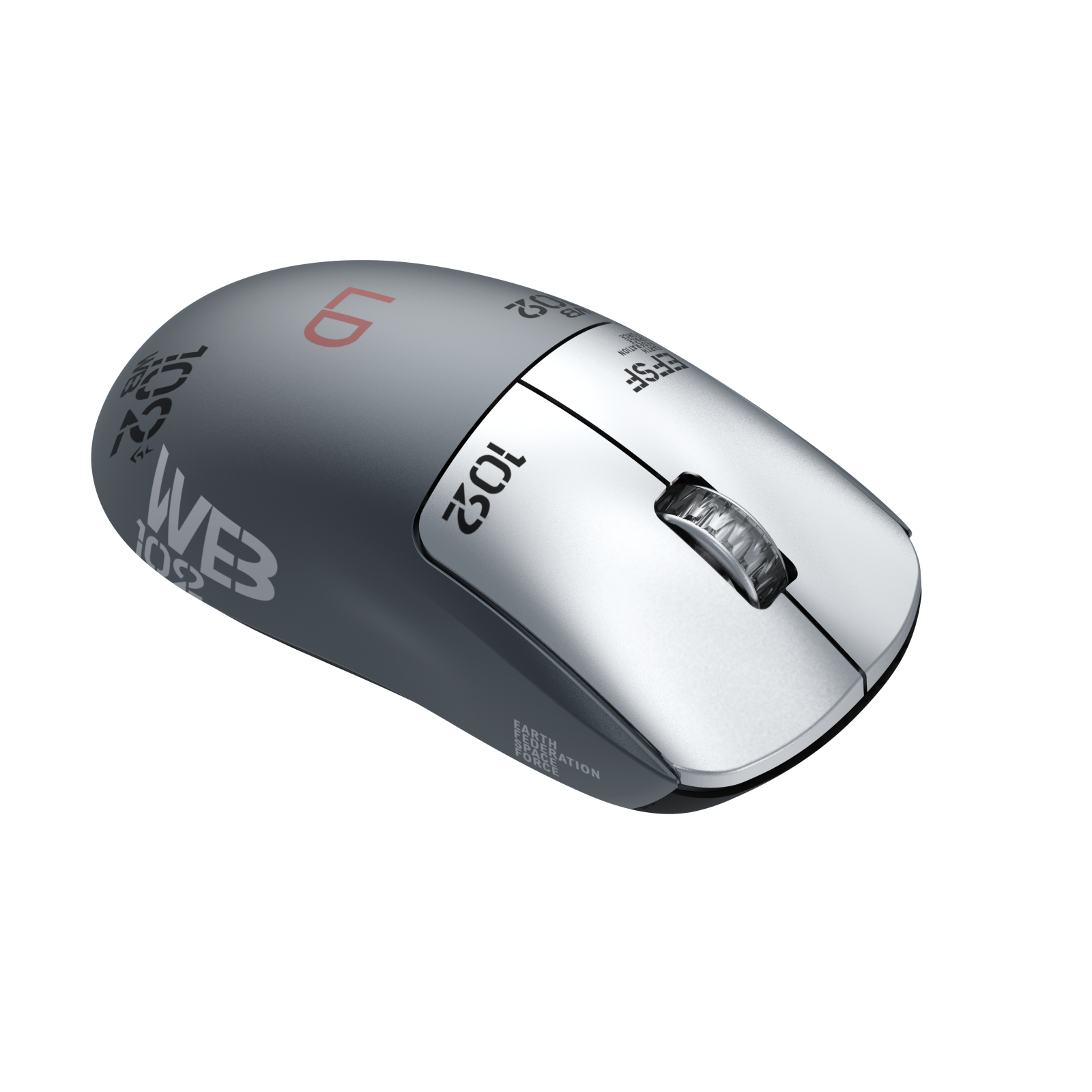 Tri-Mode Lightweight Titanium Alloy Gaming Mouse | Huanyu 80M Micro Switch, 400-26000 DPI, PAW3311 Chip, 5 Keys, 1000Hz Polling Rate, 300mAh Battery, 1.5m Cable