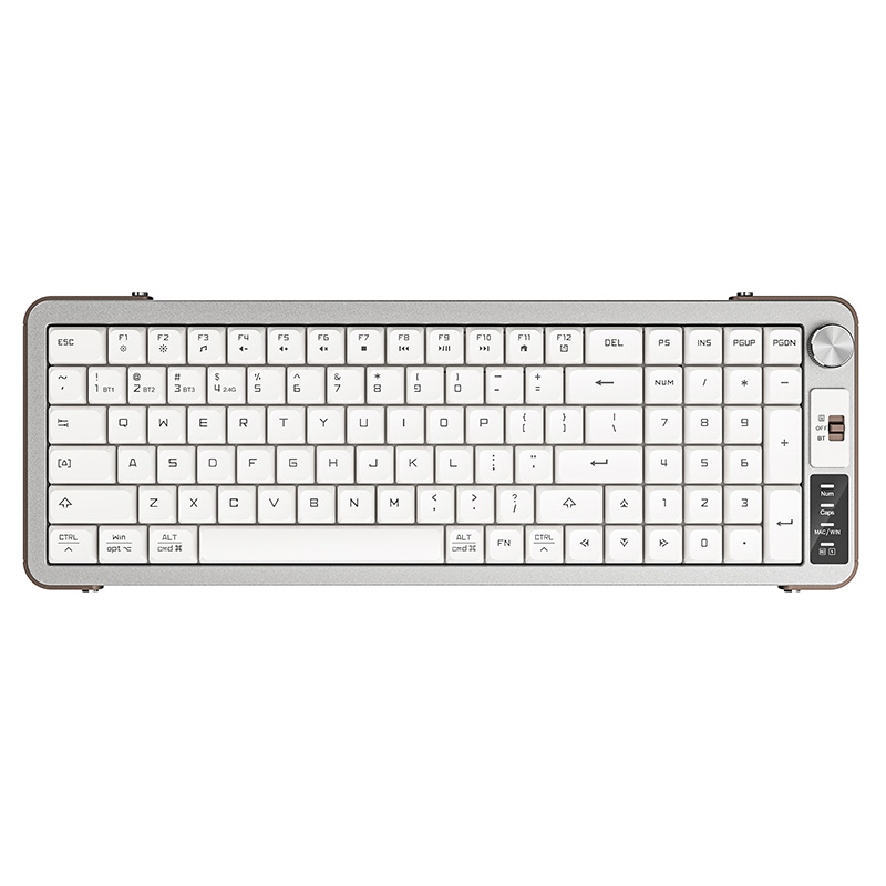 Tri-mode Scissor Keyboard Zero-Gravity Ergonomic Wireless Keyboard With LCD Display.