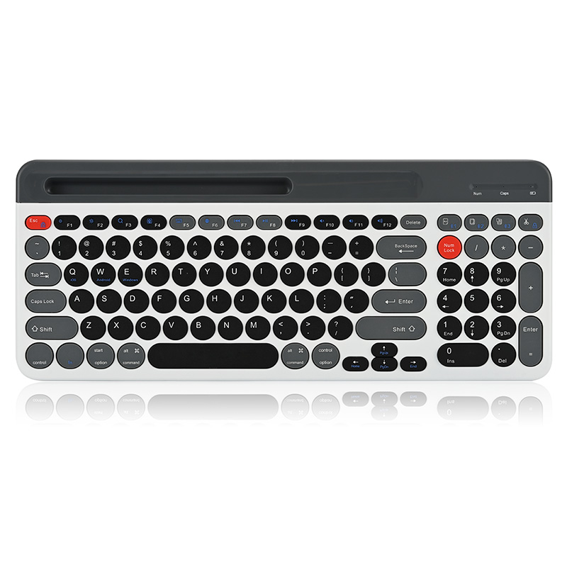 Tri-mode Scissor Keyboard Wireless Keyboard Compact Keyboard Circular Keycap