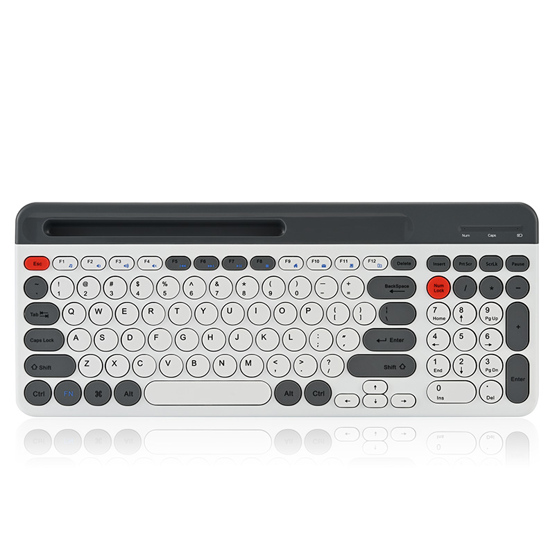 Tri-mode Scissor Keyboard Wireless Keyboard Compact Keyboard Circular Keycap