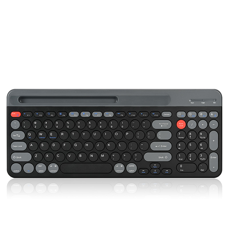Tri-mode Scissor Keyboard Wireless Keyboard Compact Keyboard Circular Keycap