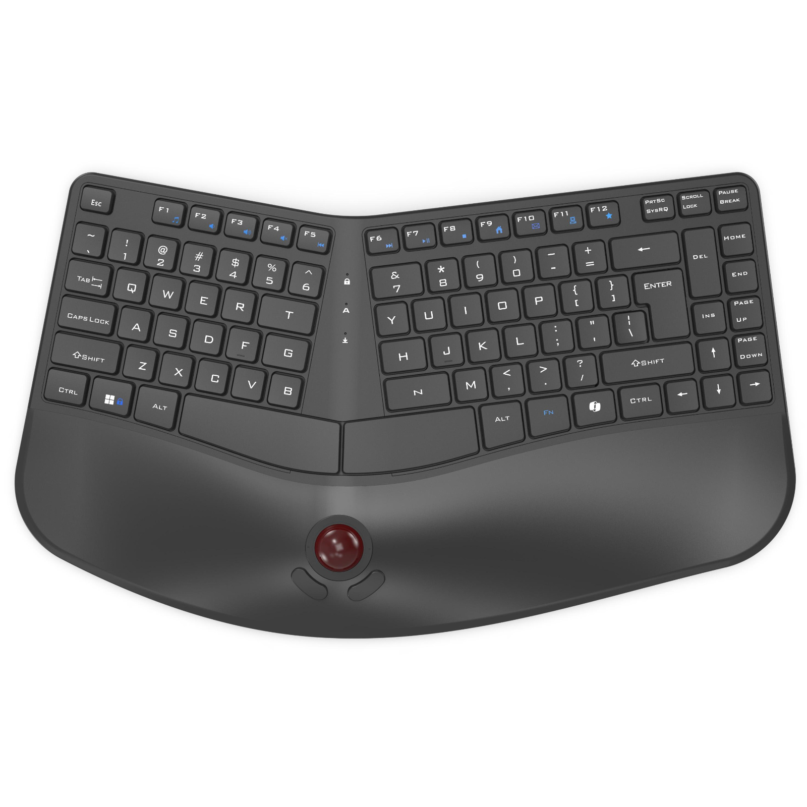 2.4G Membrane Keyboard Wireless Keyboard Trackball Function