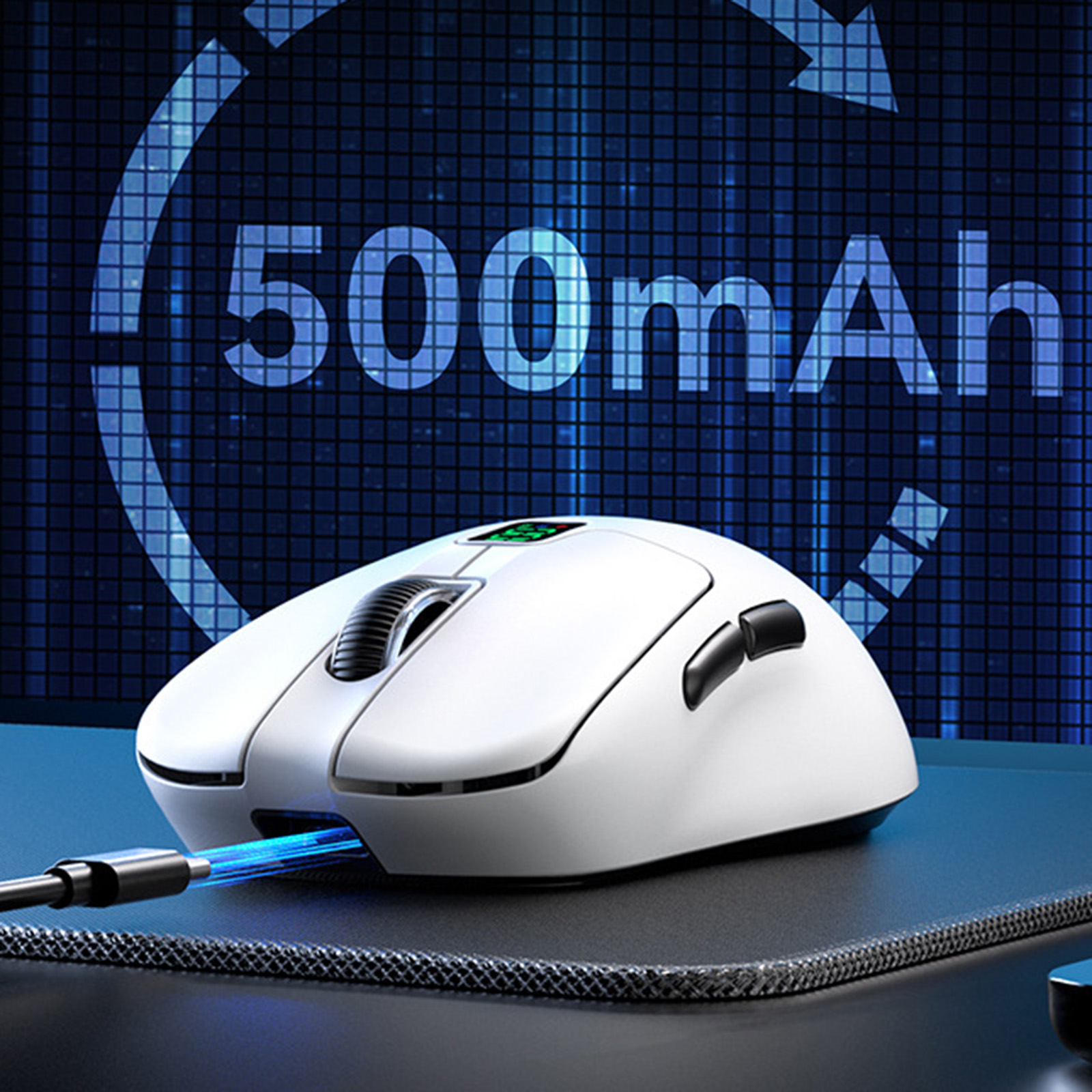 5D Ultra-Lightweight Tri-Mode Gaming Mouse with Digital Display