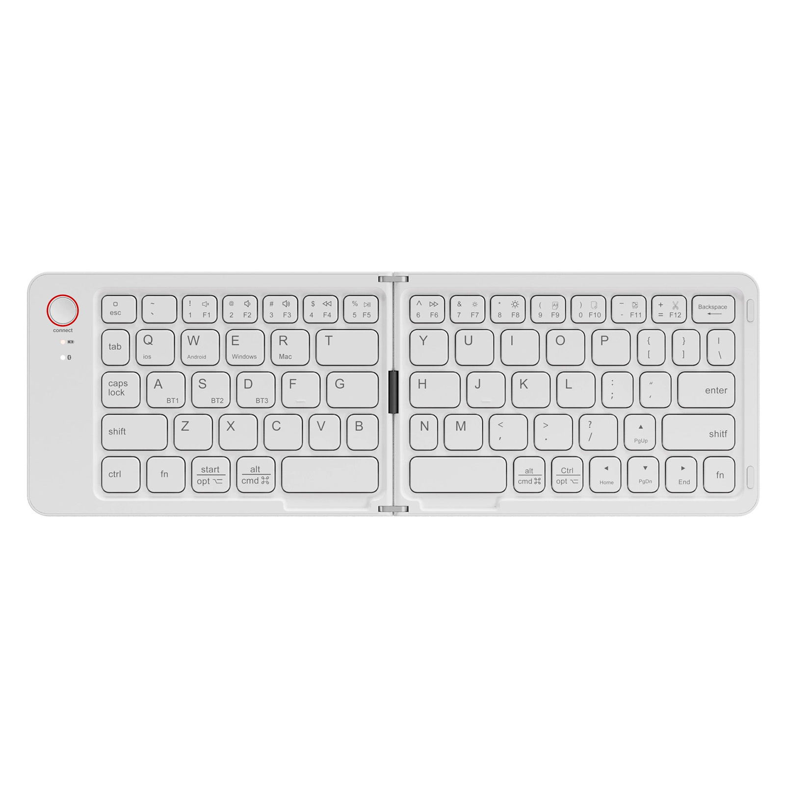 BT Scissor Keyboard Portable Wireless Keyboard Folding Compact Keyboard