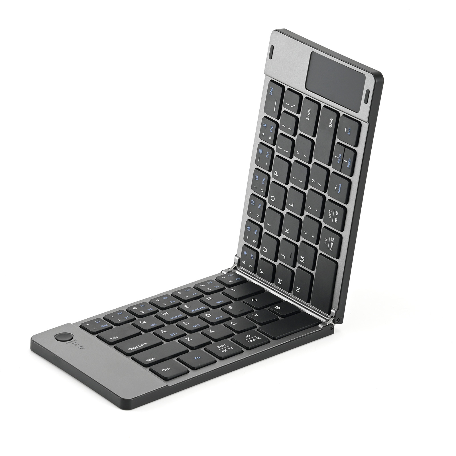 BT Scissor Keyboard Folding Keyboard Portable Wireless Keyboard Compact Keyboard Touch Pad