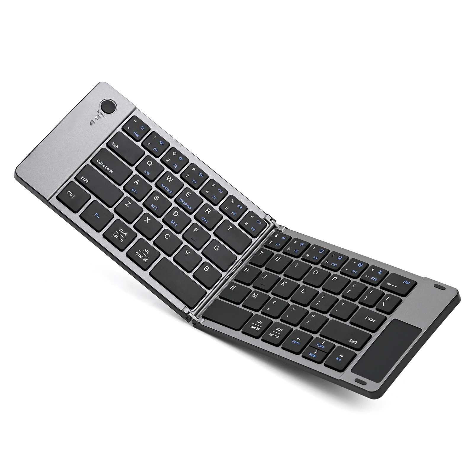 BT Scissor Keyboard Folding Keyboard Portable Wireless Keyboard Compact Keyboard Touch Pad
