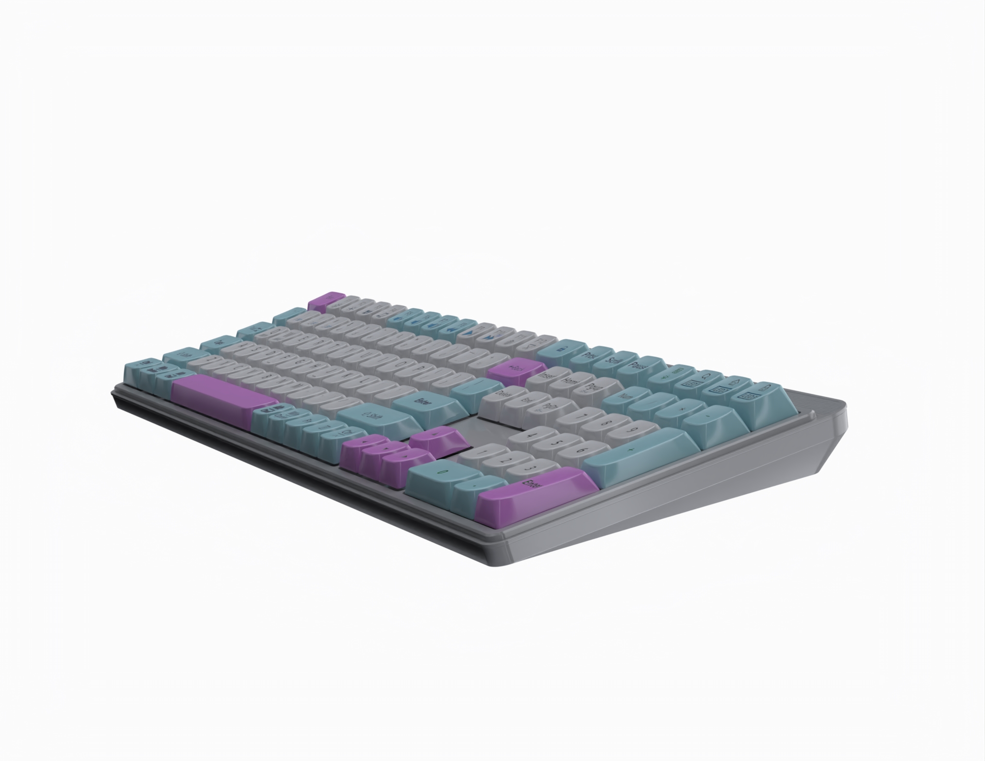 110Keys Full Keys Scissor RGB Backlight Switch Tri-Mode Wireless Charging Keyboard with Pudding Keycap