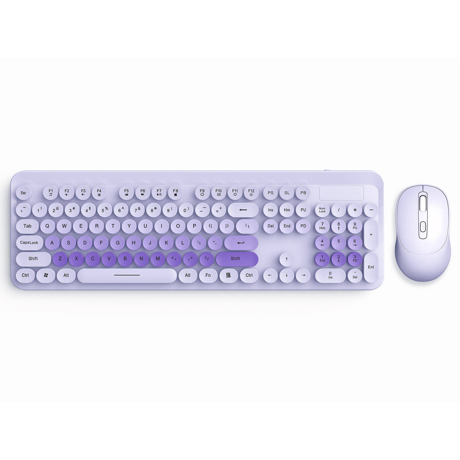 Tri-mode Scissor Keyboard portable Wireless Keyboard and Mouse Combo