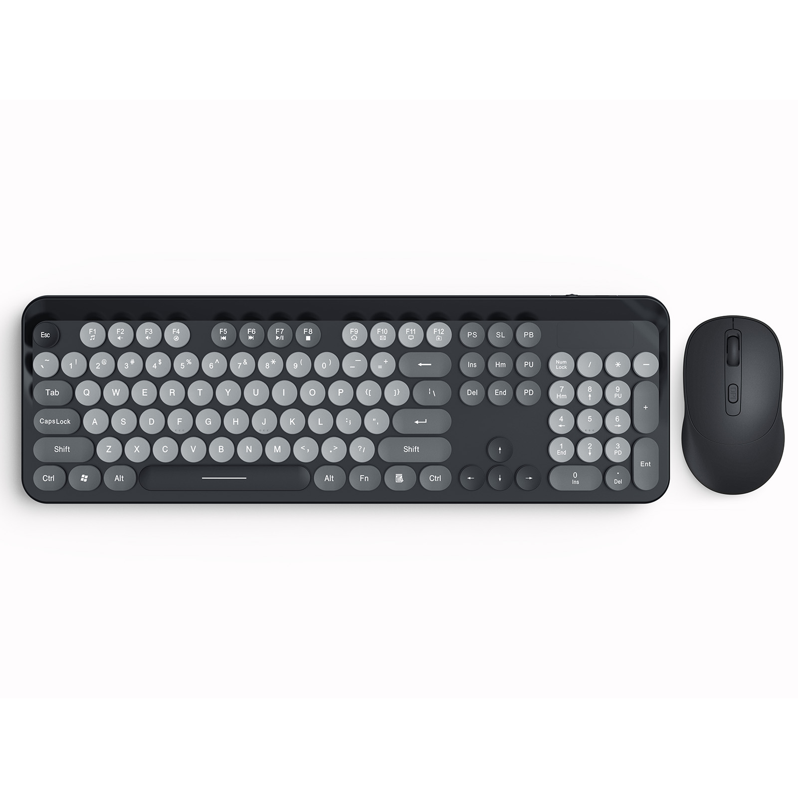 Tri-mode Scissor Keyboard portable Wireless Keyboard and Mouse Combo