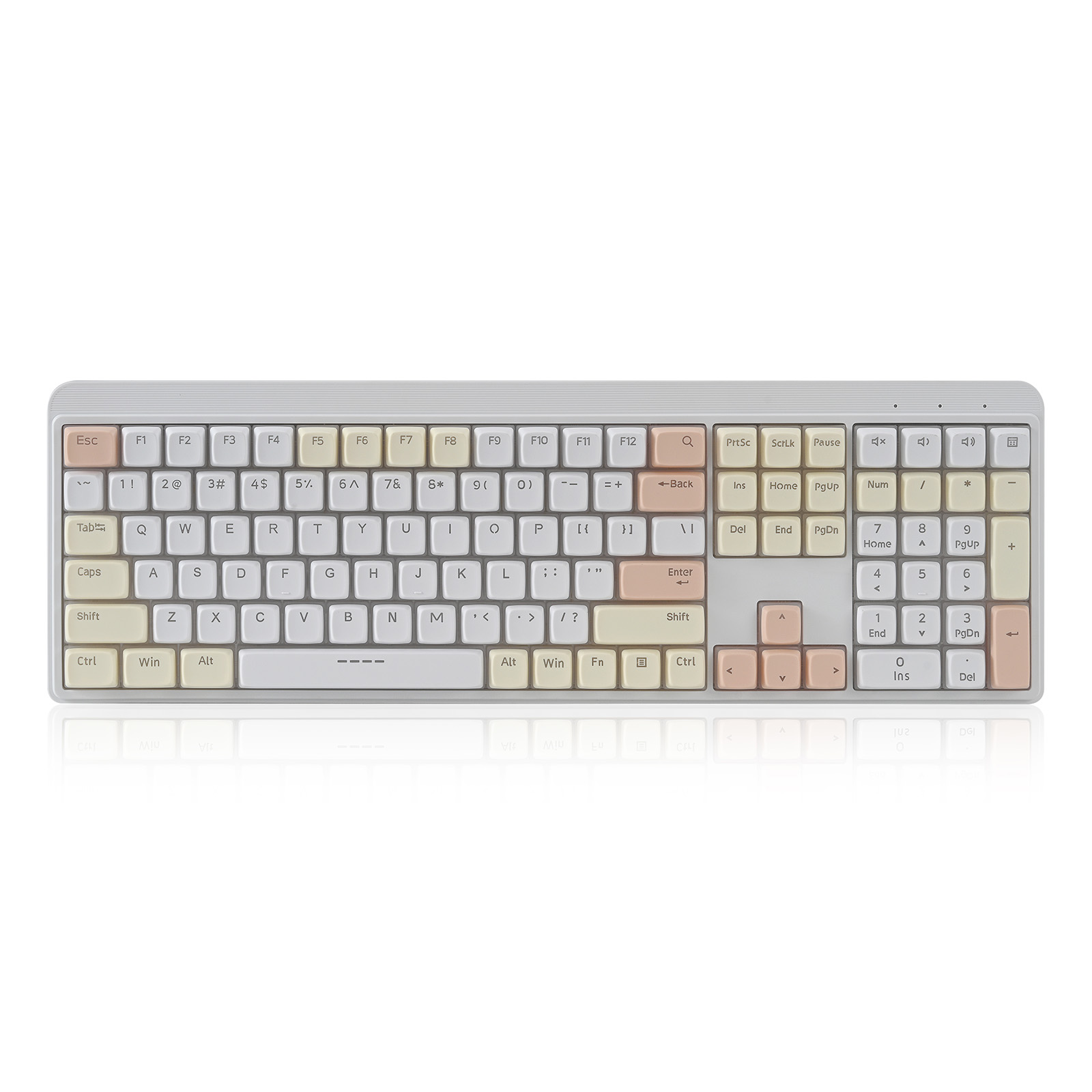 110Keys Full Keys BT Scissor Wireless Keyboard Compact Keyboard with Pudding Keycaps