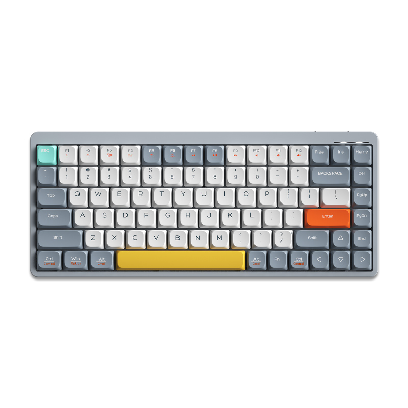 Tri-mode 84 keys Low Profile Mechanical Keyboard 2.4G BT Wired with RGB Light