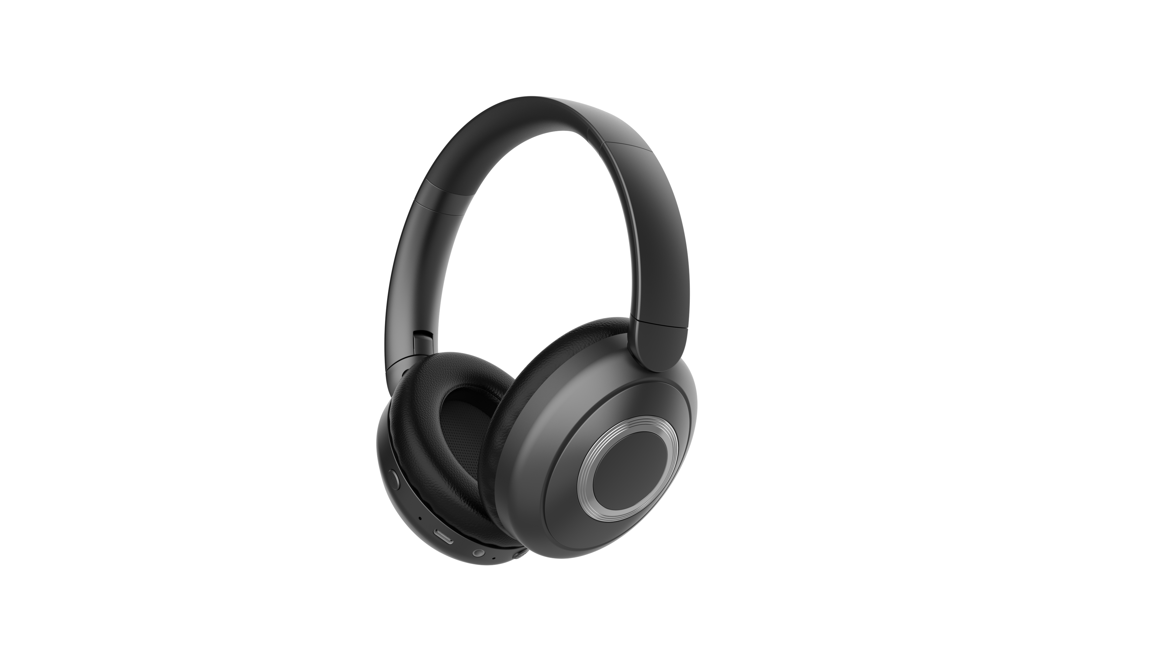 Bluetooth 5.4 Over-Ear Headphones 40mm Driver 18H Playtime Metallic Decor Ring