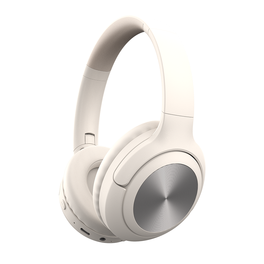 Bluetooth 5.4 Over-Ear Headphones with 40mm Driver, 18H Playtime & Metal Decoration