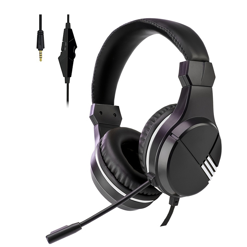 Wired Headset with 40mm Driver, Omnidirectional Mic, 1.4M Textile Cable | Clear Calls & HiFi Sound for Work & Gaming