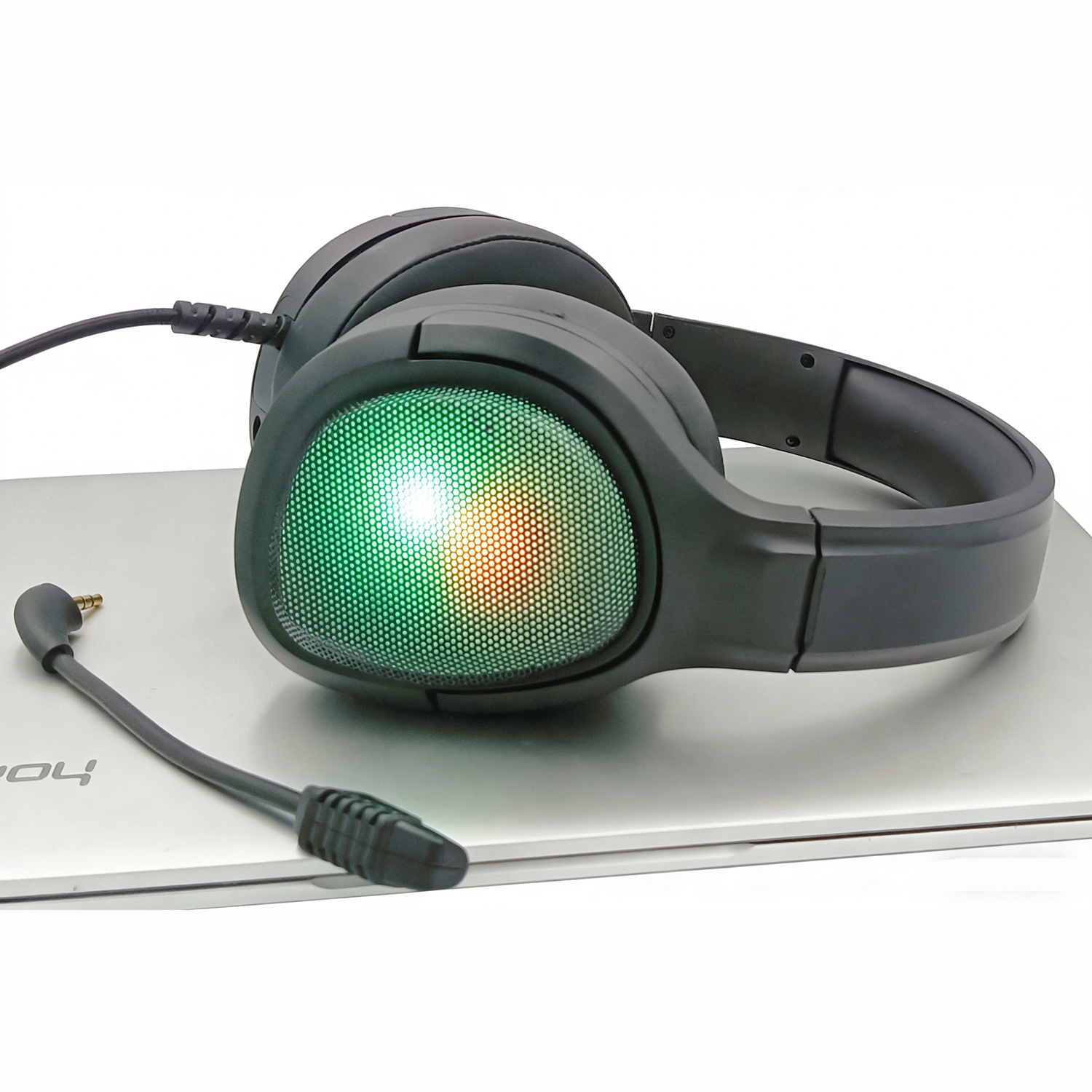 Wired Gaming Headset 50mm Driver | Omnidirectional Mic 1.8M Textile Cable for Clear Calls & Immersive Sound