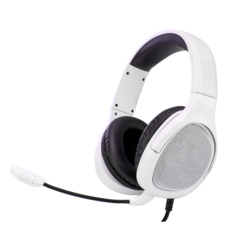 Wired Gaming Headset 50mm Driver | Omnidirectional Mic 1.8M Textile Cable for Clear Calls & Immersive Sound