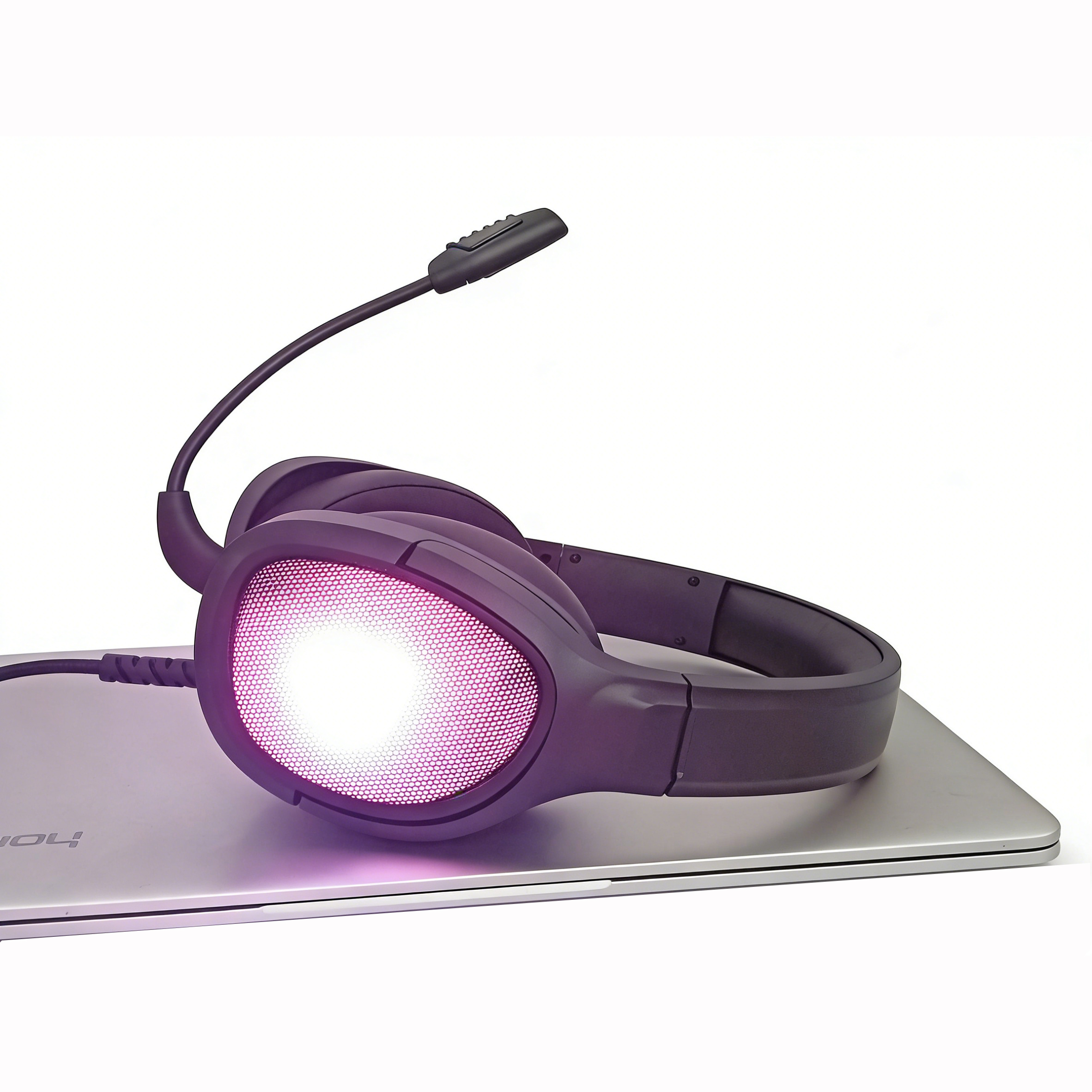 Wired Gaming Headset 50mm Driver | Omnidirectional Mic 1.8M Textile Cable for Clear Calls & Immersive Sound