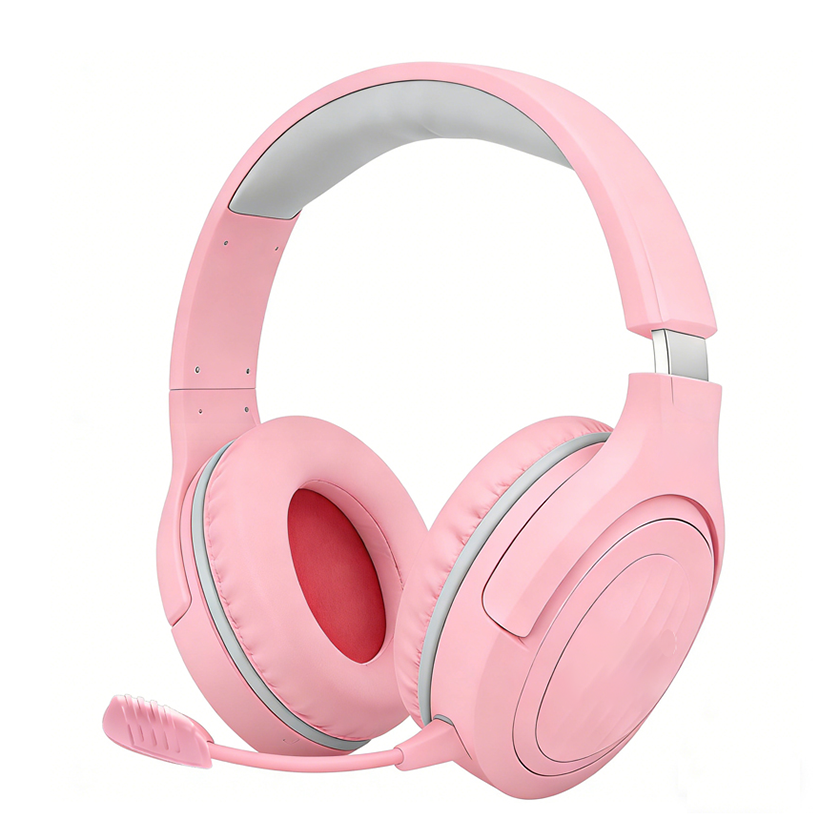 50mm Driver Wired Headset with Omnidirectional Mic & 1.4M Textile Cable for Gaming, Office & Clear Calls